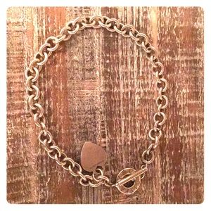 Tiffany Heart Tag Toggle Necklace